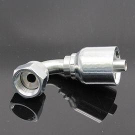نقره ای رنگ نقره ای فولاد ضد زنگ اتصالات هیدرولیک BSP زن Orfs چرخشی زانویی 45